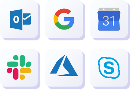 Slack, Google Calendar, Outlook, & Skype Integration